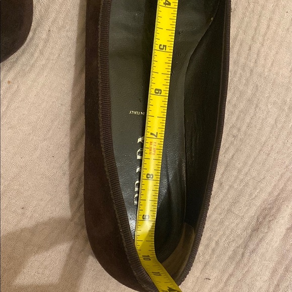 Prada Women's Dark Brown Suede Loafers - Picture 10 of 11